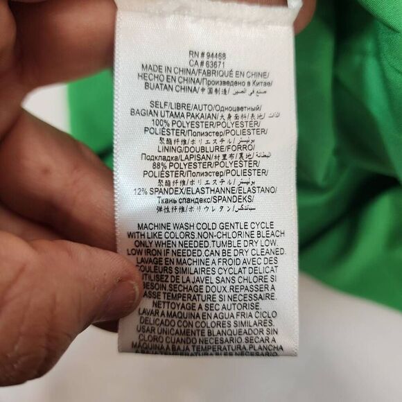 BCBG MAXAZRIA Alicia Faux Wrap Sleeve Dress S Mini Dress Green - Picture 8 of 11